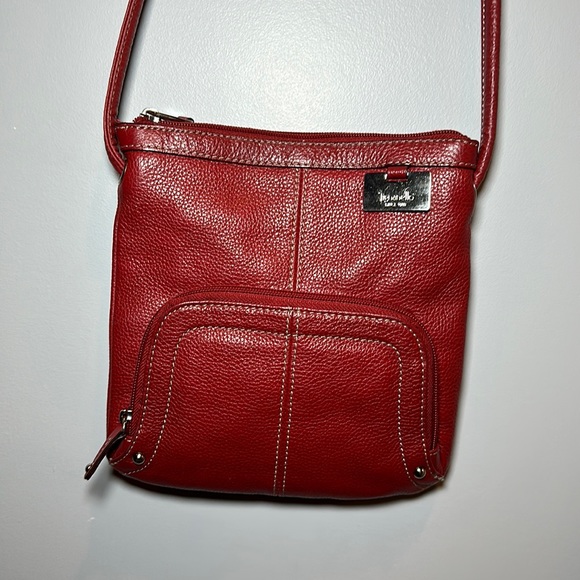 Tignanello Bags Tignanello Red Leather Crossbody Bag Poshmark